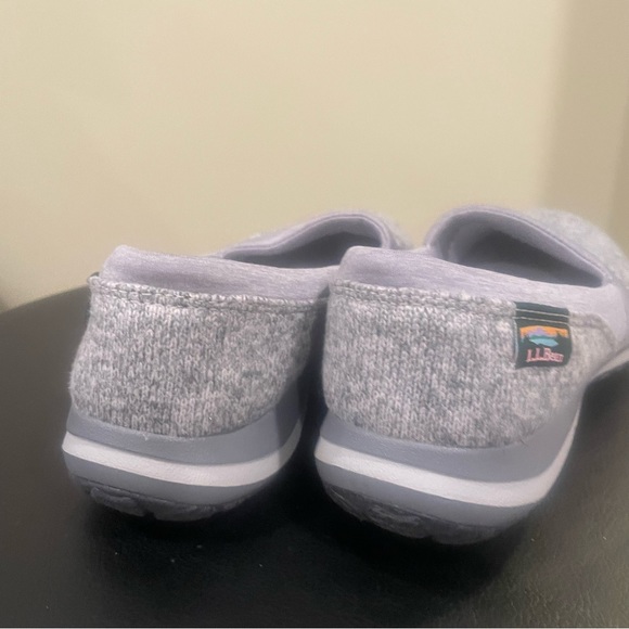 LL Bean Gray All Around Slip On Shoes Fleece Comfort Cushion 503514 - Size 9 - Picture 2 of 7